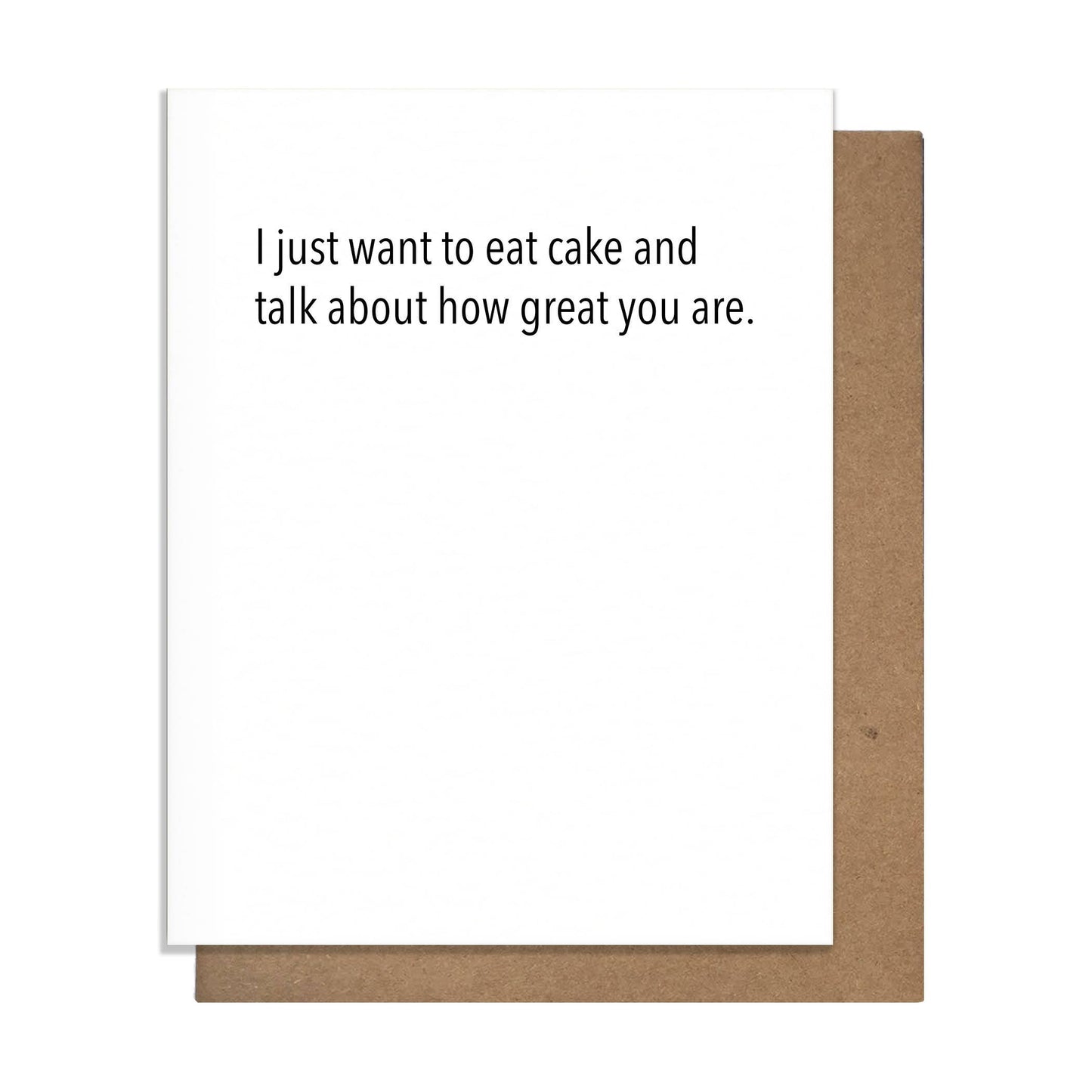 Greeting Card - Birthday - Cake & Great Card
