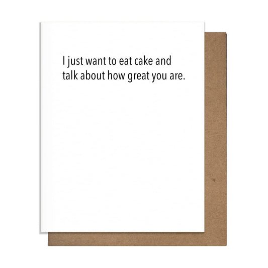 Greeting Card - Birthday - Cake & Great Card