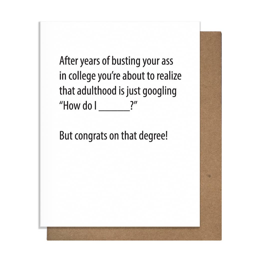 Greeting Card - Graduation - Google Degree