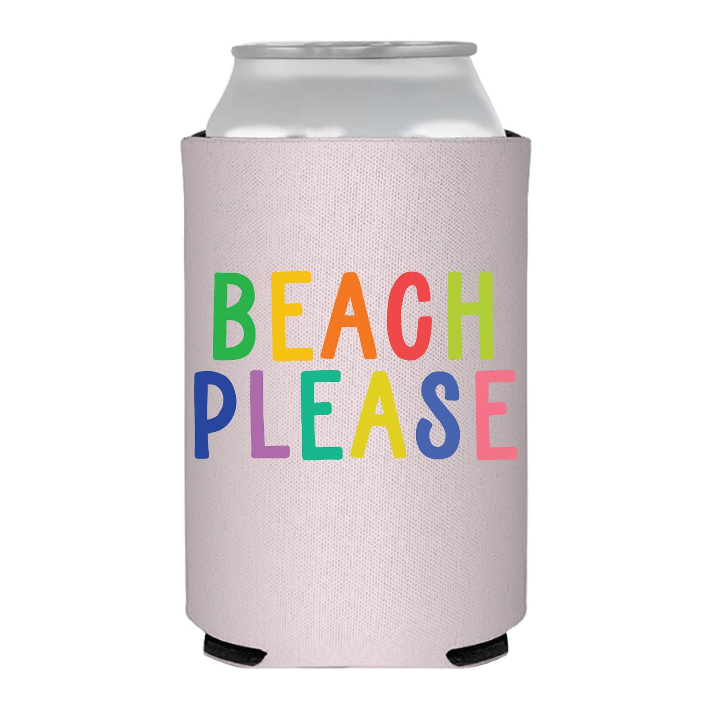 Koozie - Beach Please - Rainbow