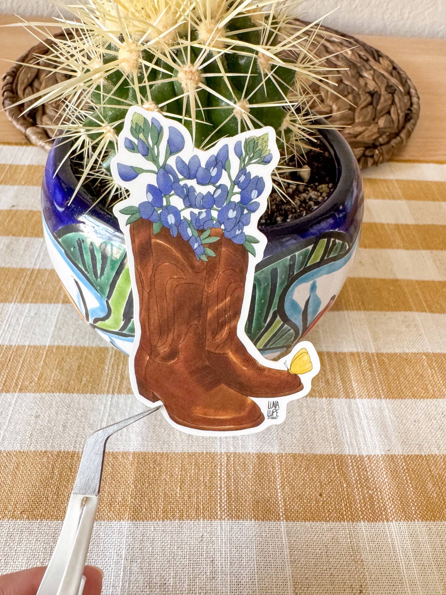 Stickers - Cowboy Boots & Bluebonnets