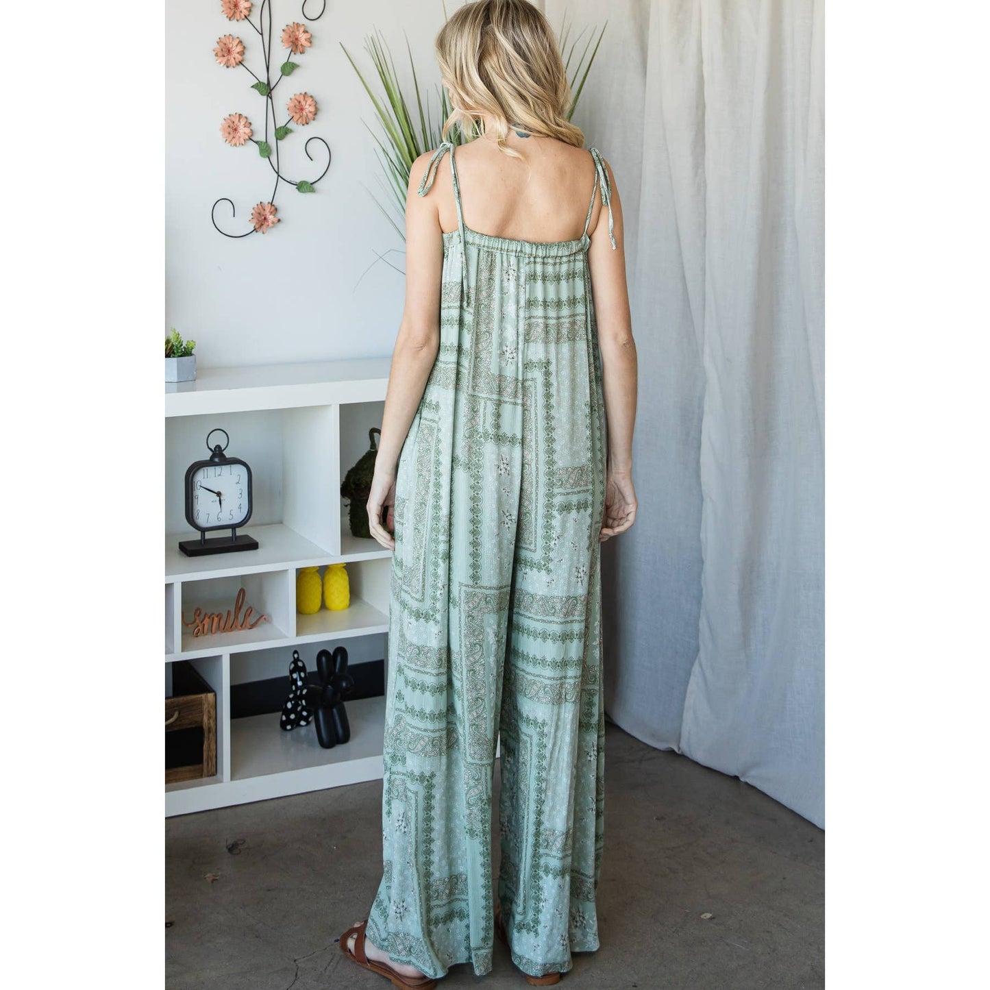 Off shoulder Strap Wide leg Jumpsuit