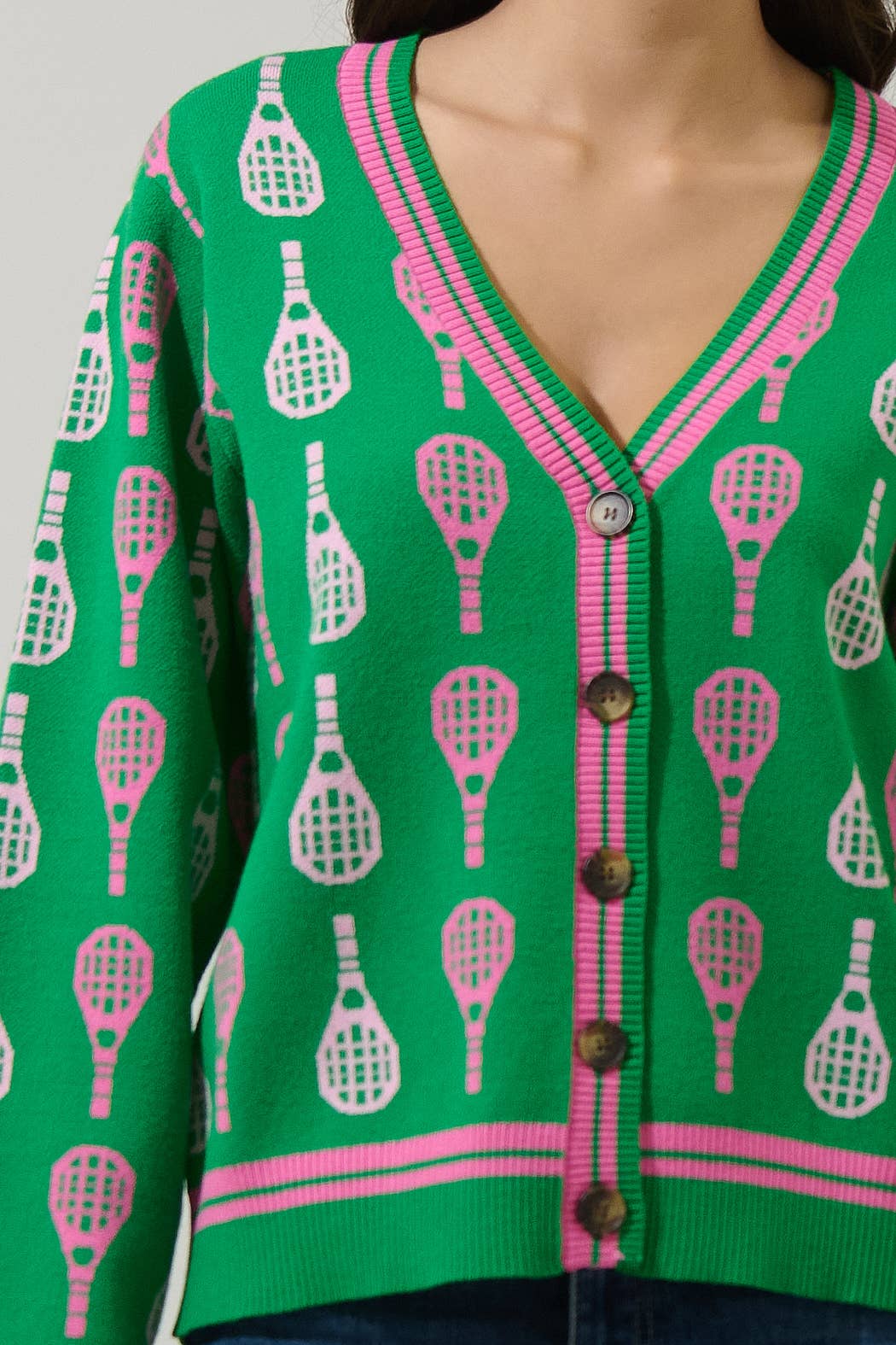 Cardigan- Tennis Club Button Up