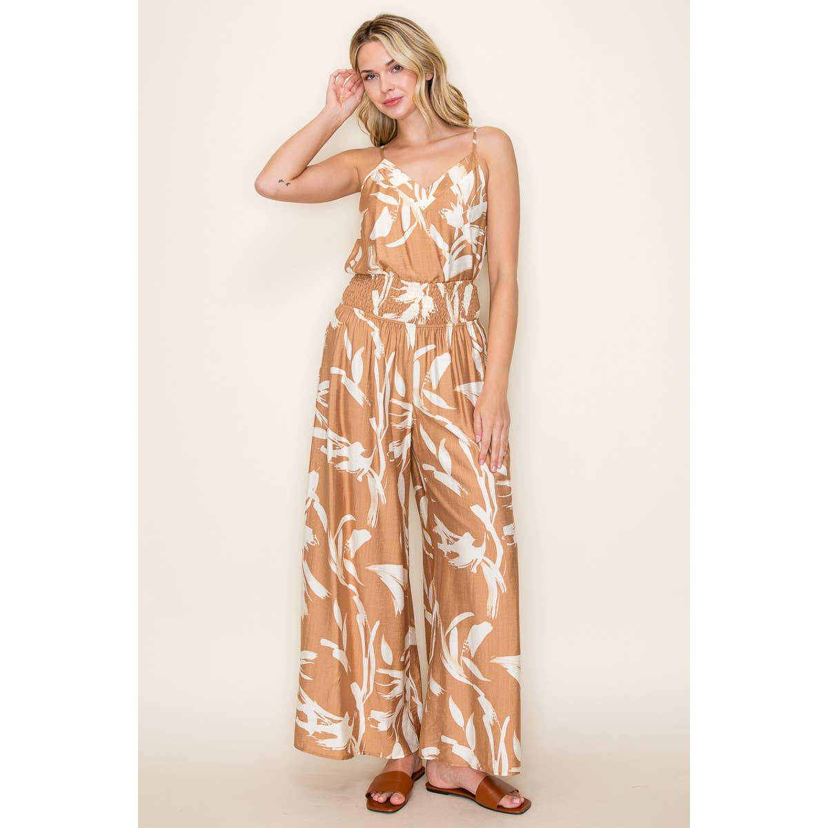FLORAL PRINT PANTS