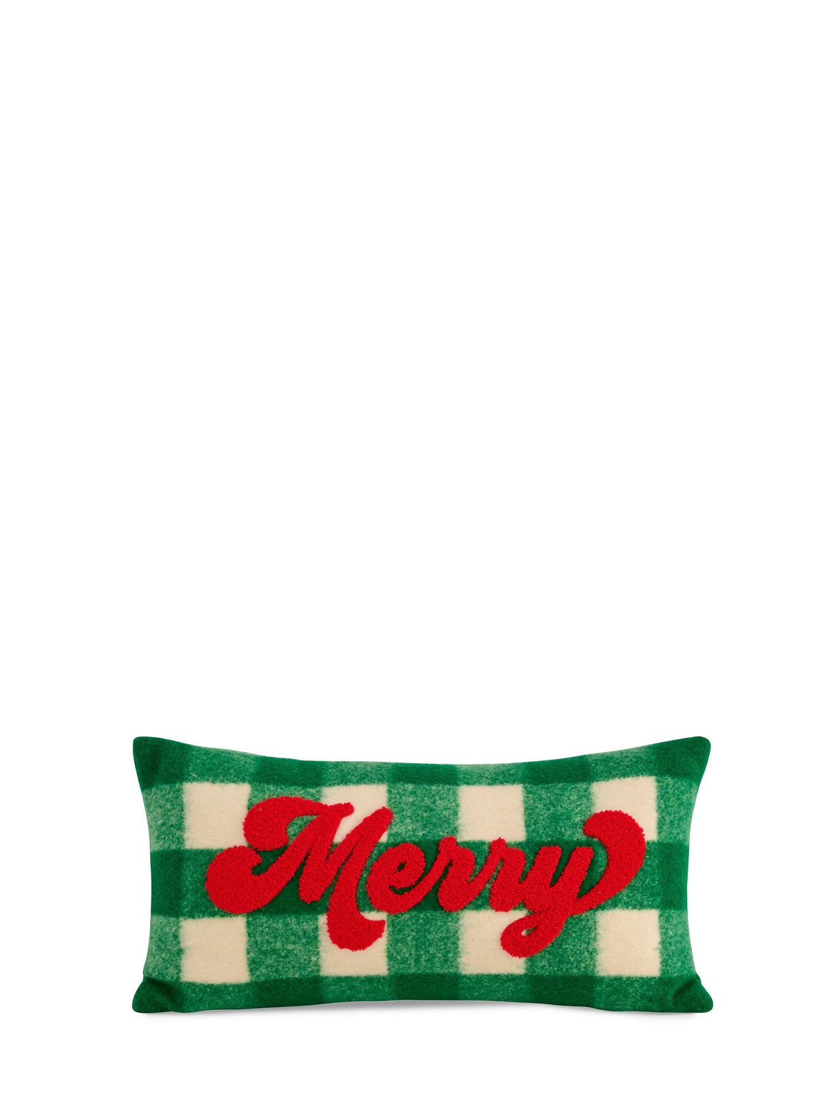 Pillow - "Merry” Plaid Green