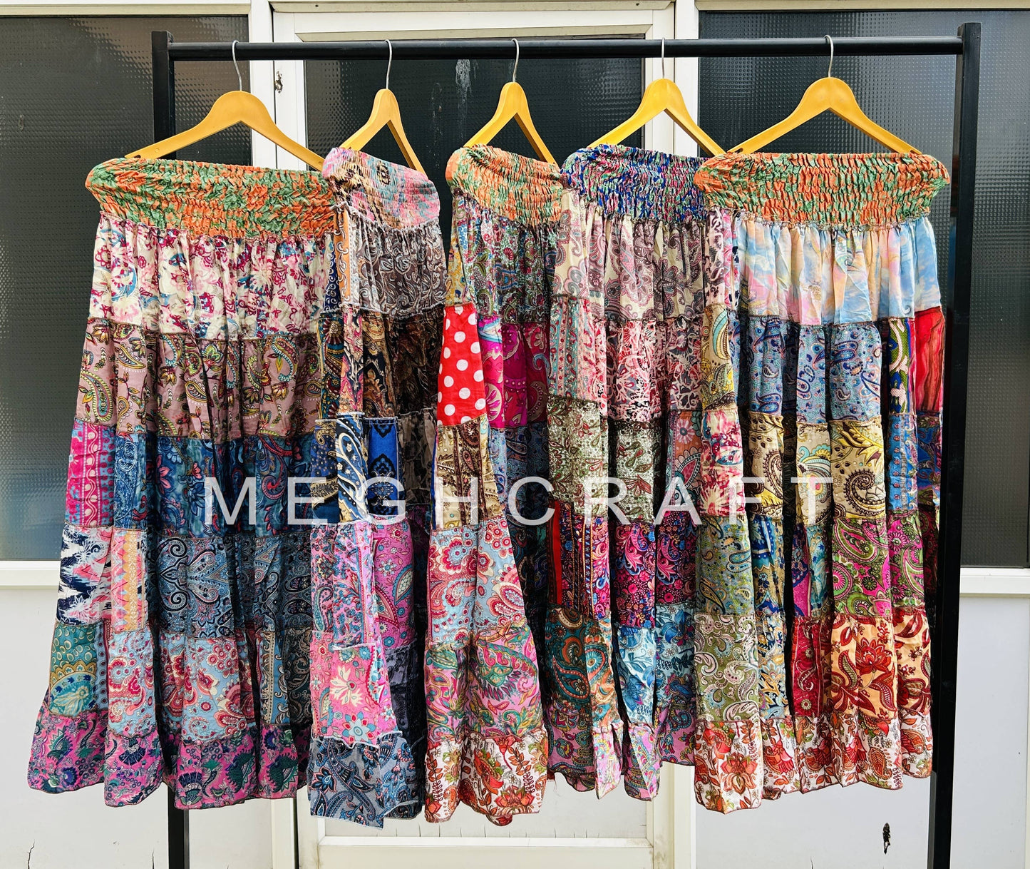 Recycled Vintage Silk Sari Silk- O/S