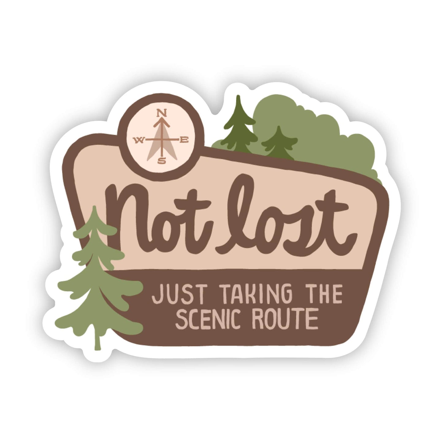 Sticker - Not Lost, Just Taking The Scenic Route