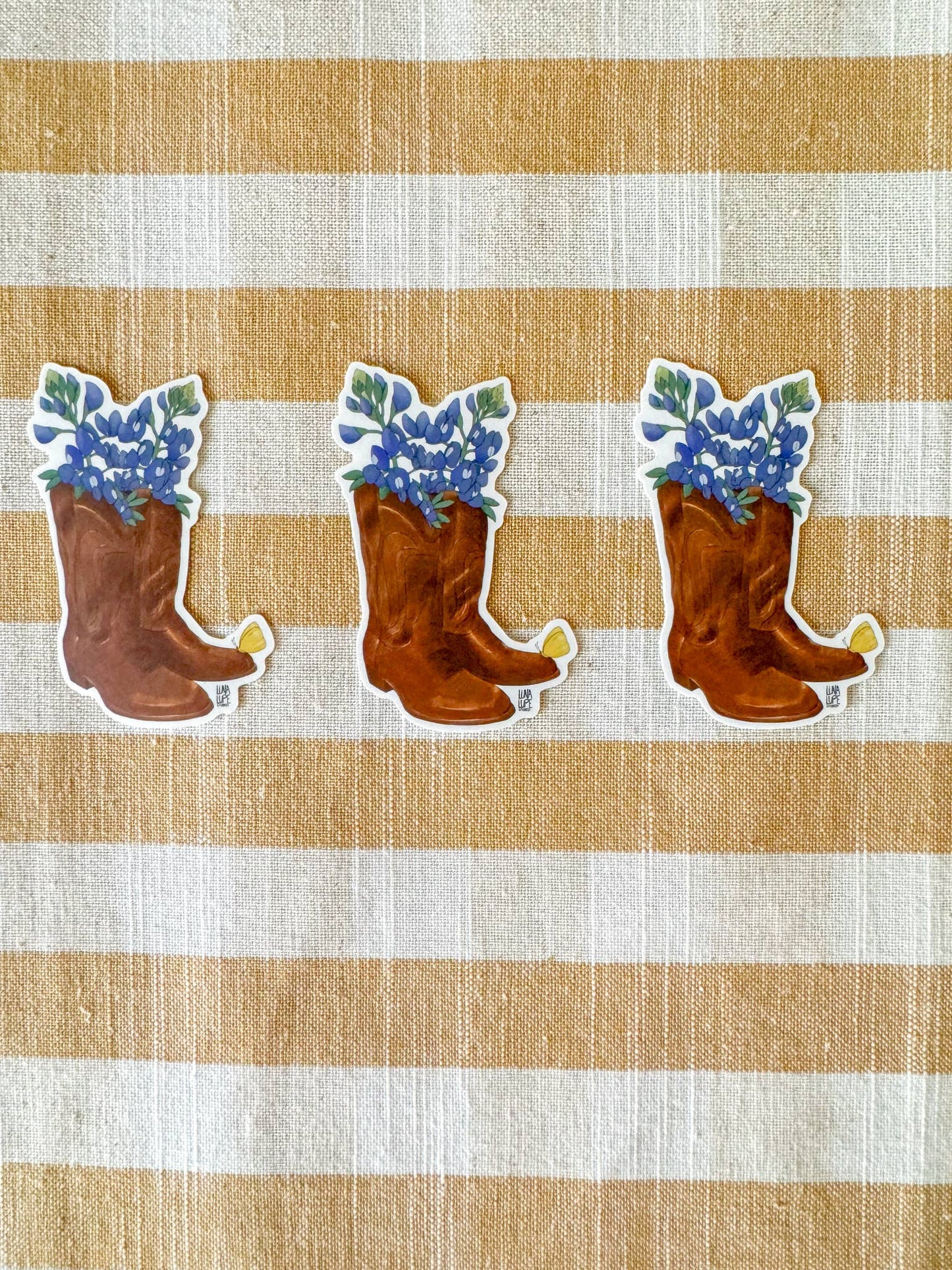 Stickers - Cowboy Boots & Bluebonnets