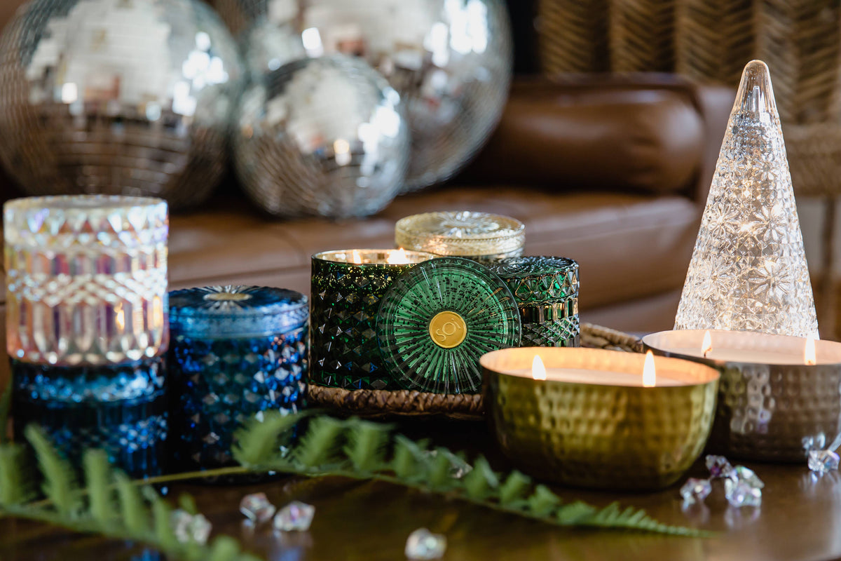 Petite Shimmer Candle - Blue Spruce 8oz