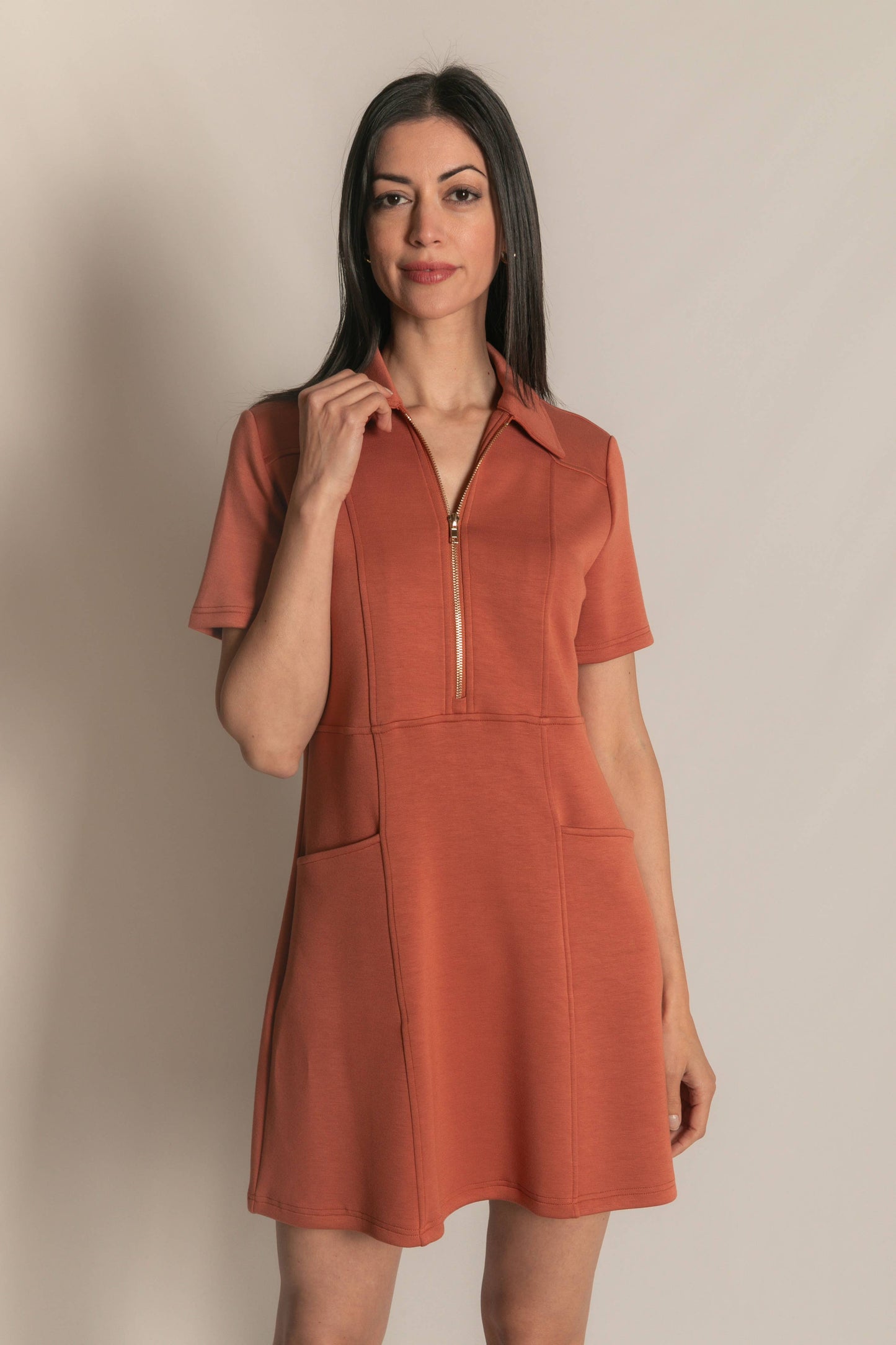 Dress -Butter Modal Quarter Zip