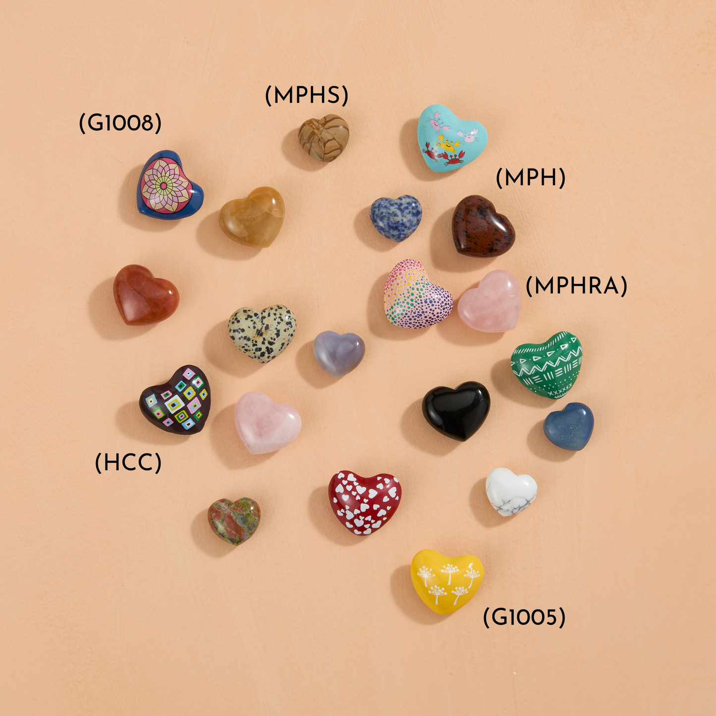 Mandala Chime Hearts