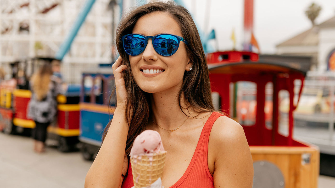 Sunglasses by Knockaround - Mai Tais - Blueberry Geode