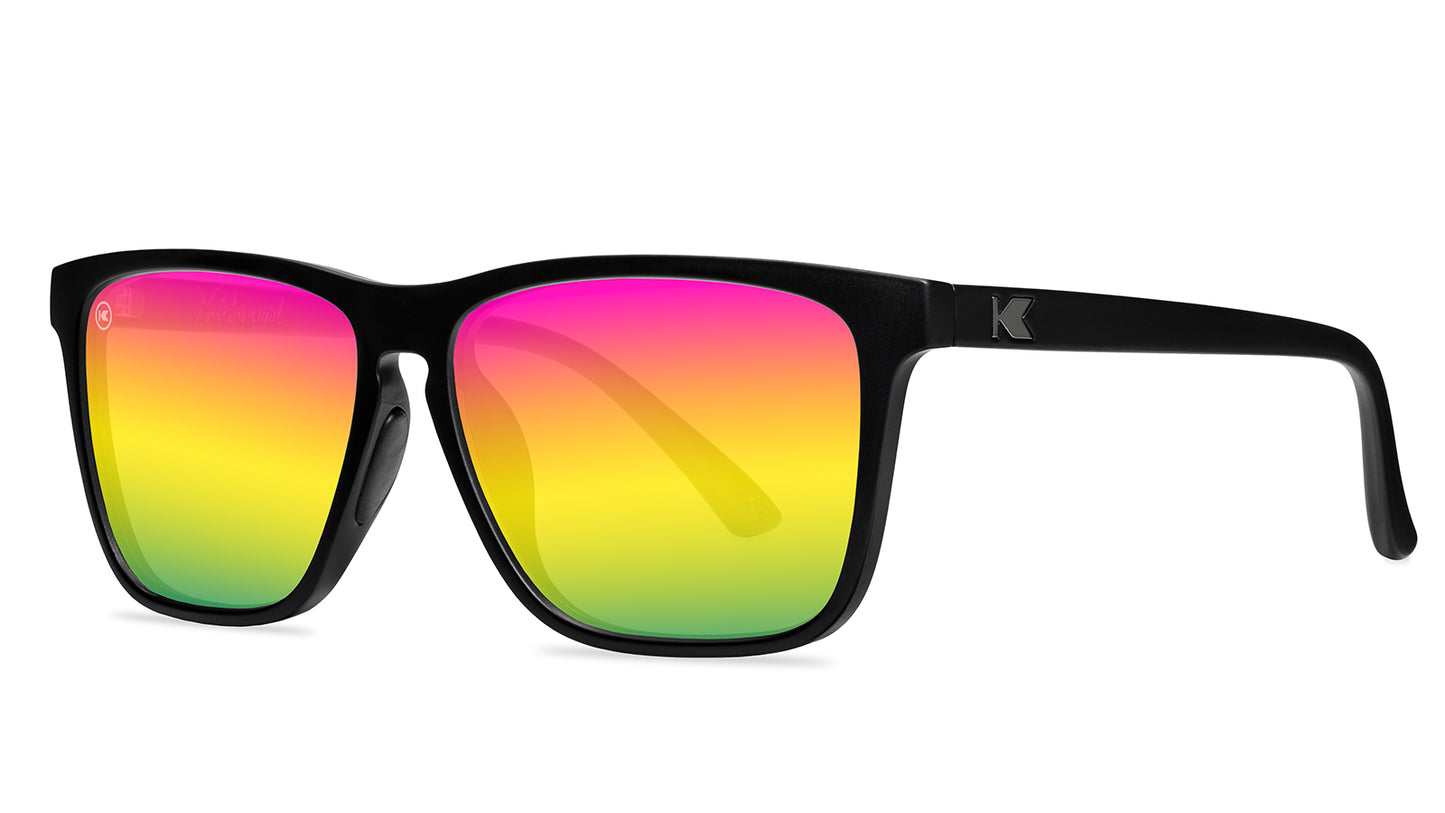 Sunglasses by Knockaround - Fast Lanes Sport - Rainbow On Black