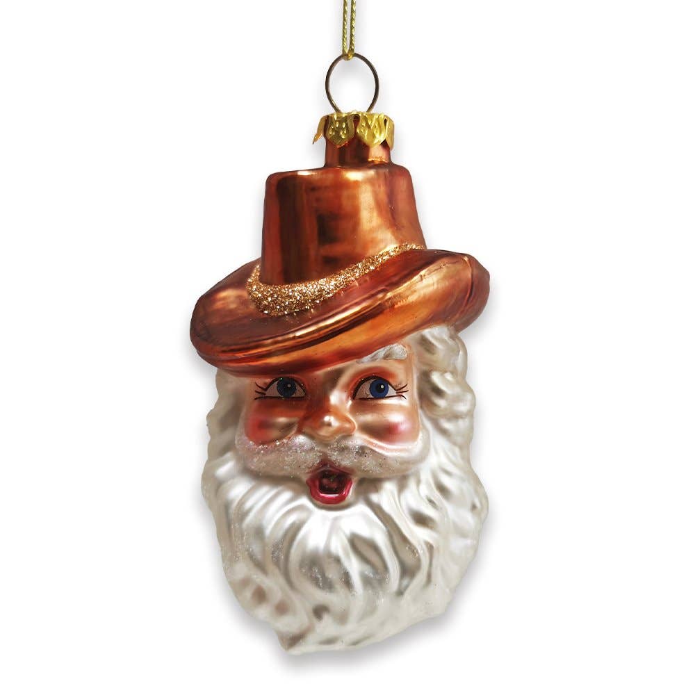 Ornament - Western Cowboy Santa