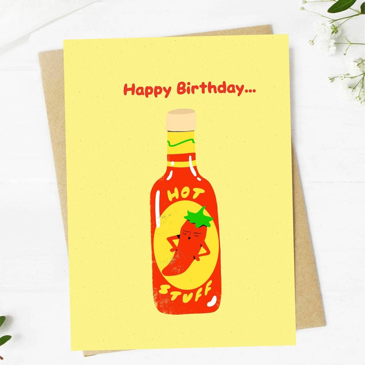 Greeting Card- Happy Birthday Hot Stuff