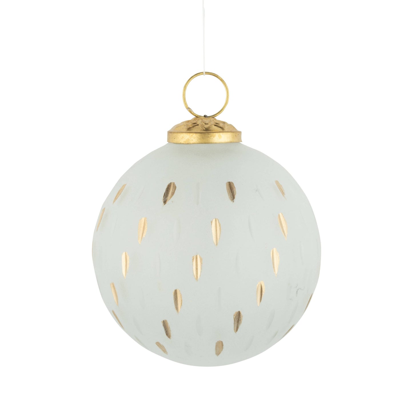 Ornament- Frosted Glass Hand Painted