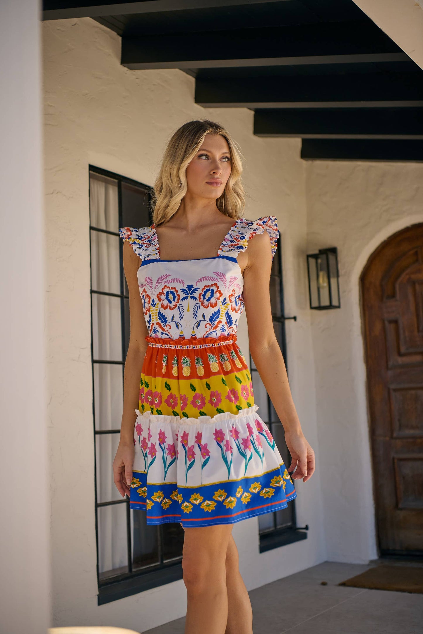 Dress - Olympia Floral Ruffle Tiered