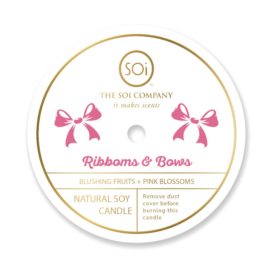 Candle- Ribbons & Bows Valentine's