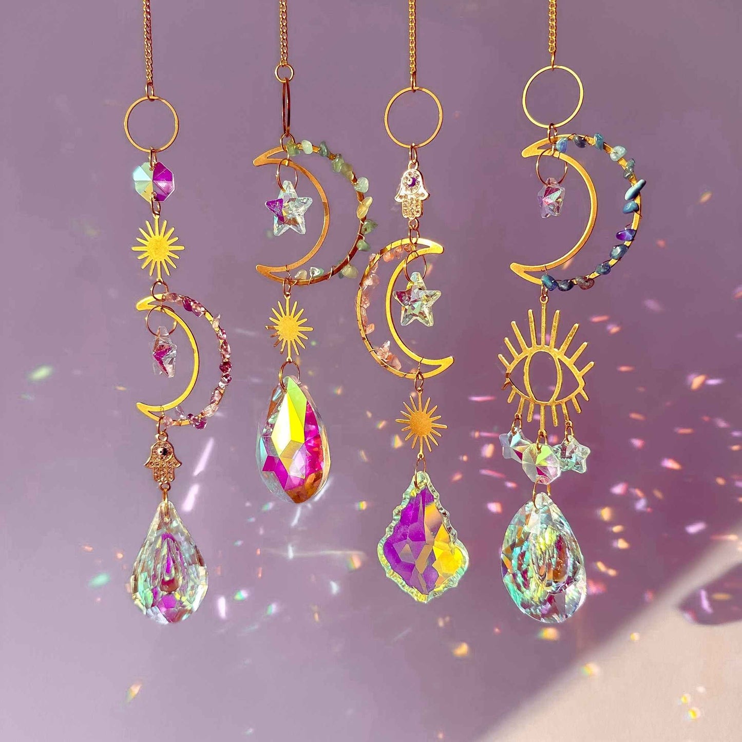 Crystal Moon Suncatcher