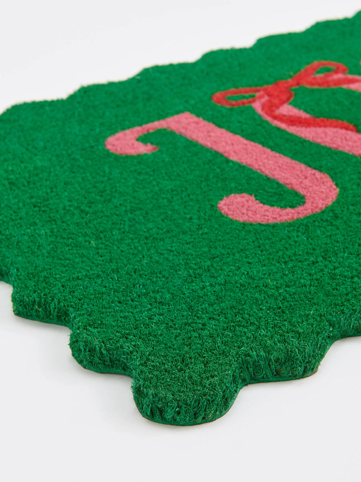 Doormat - "JOY" Scalloped