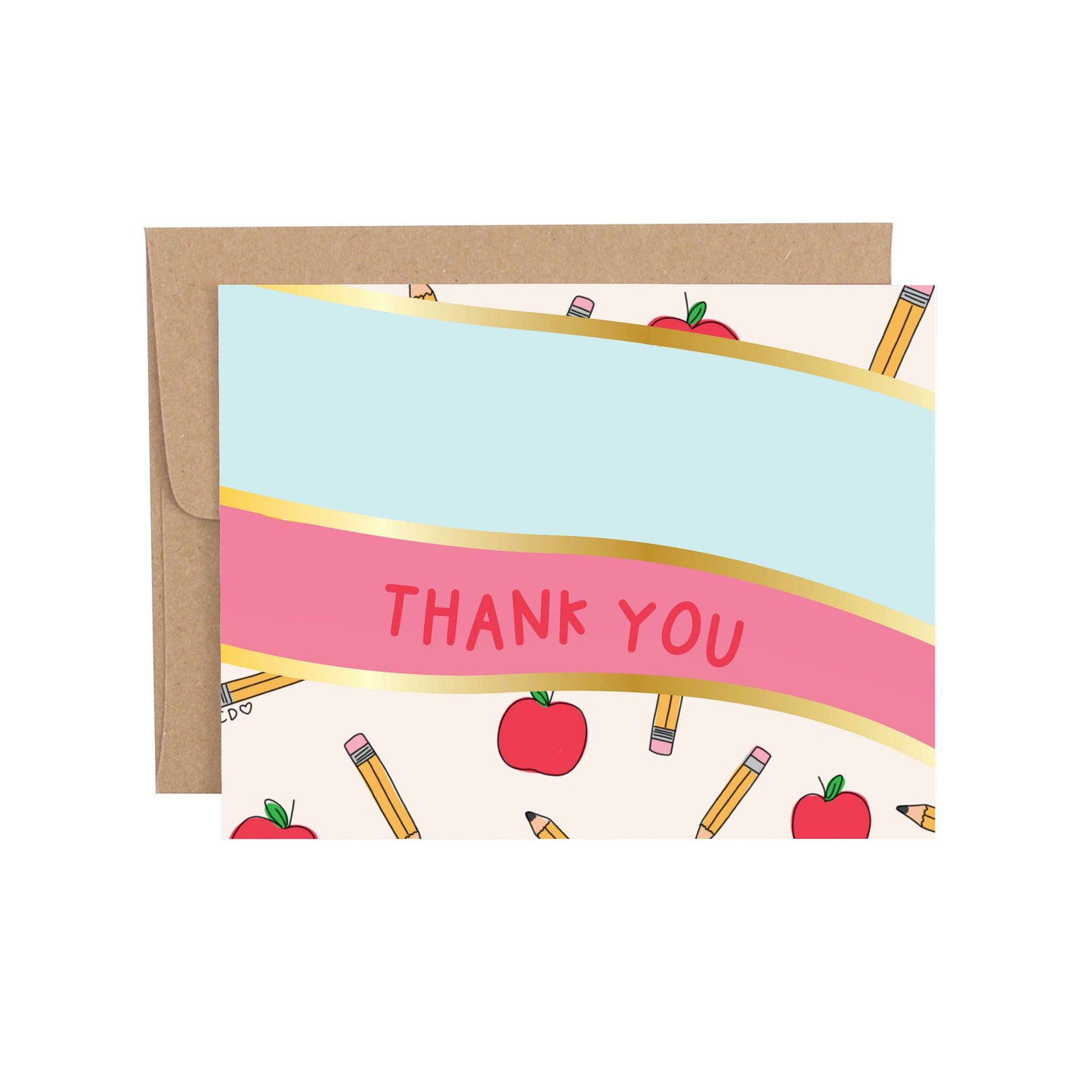 Greeting Card - Thank You Teacher Wave