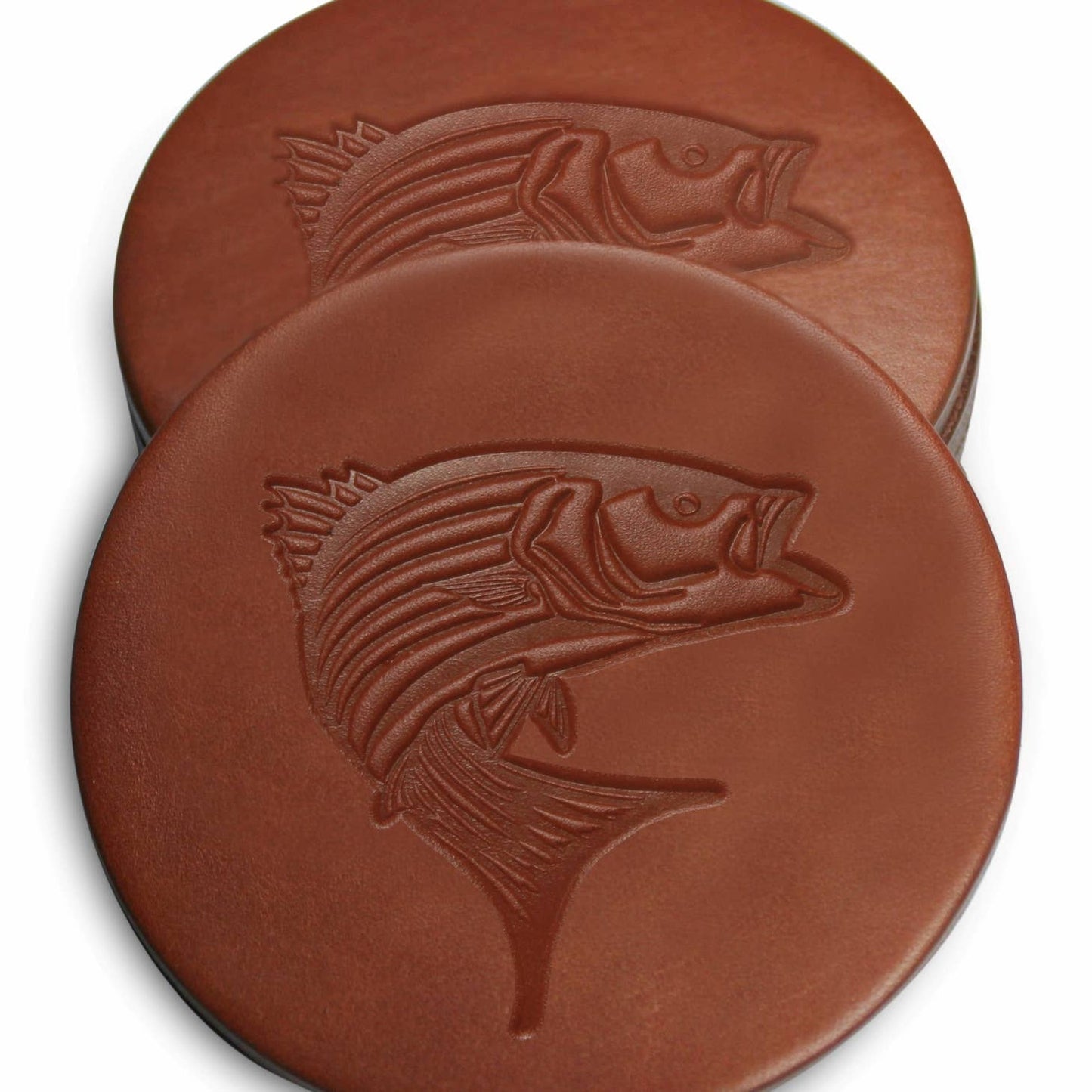 Coasters - Leather - Fish
