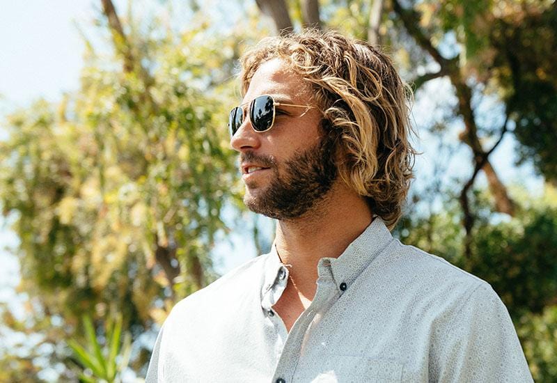 Sunglasses by Knockaround - Mount Evans - Gold / Aviator Green