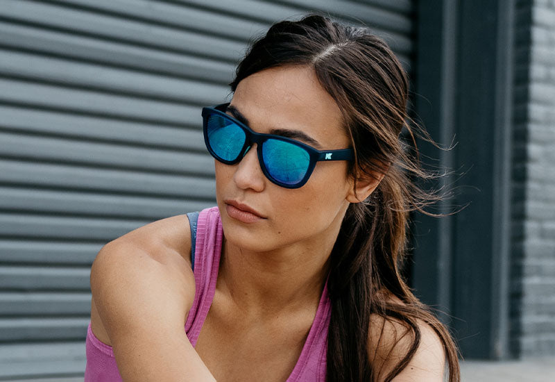 Sunglasses by Knockaround - Premiums Sport - Rubberized Navy / Mint