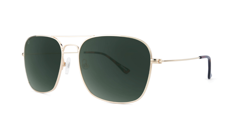 Sunglasses by Knockaround - Mount Evans - Gold / Aviator Green