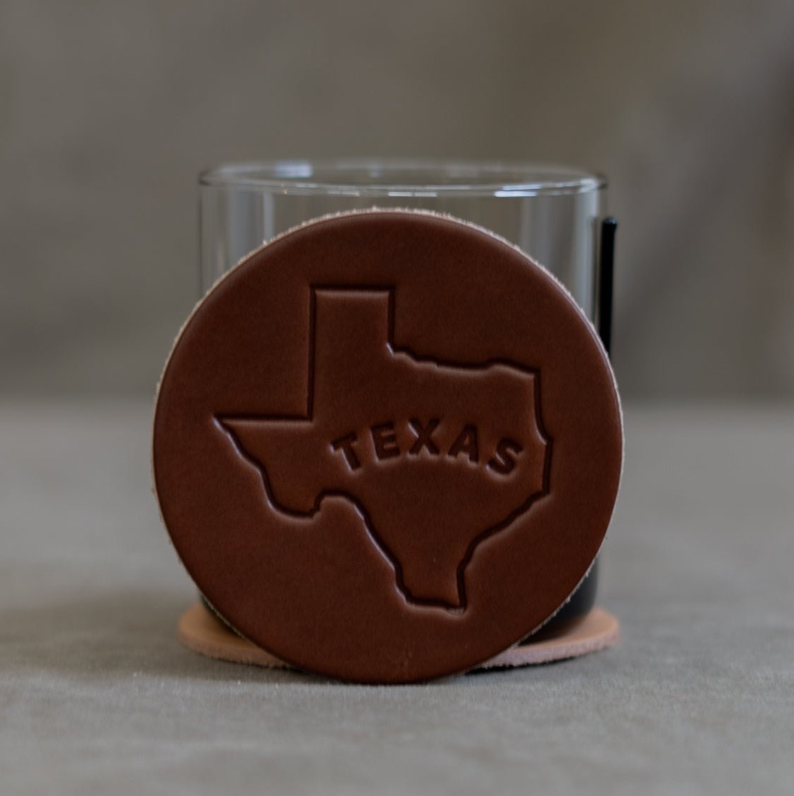 Coasters - Leather - Texas Outline