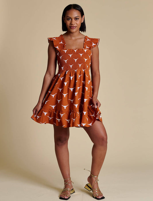 Dress Poplin Smocked| Texas
