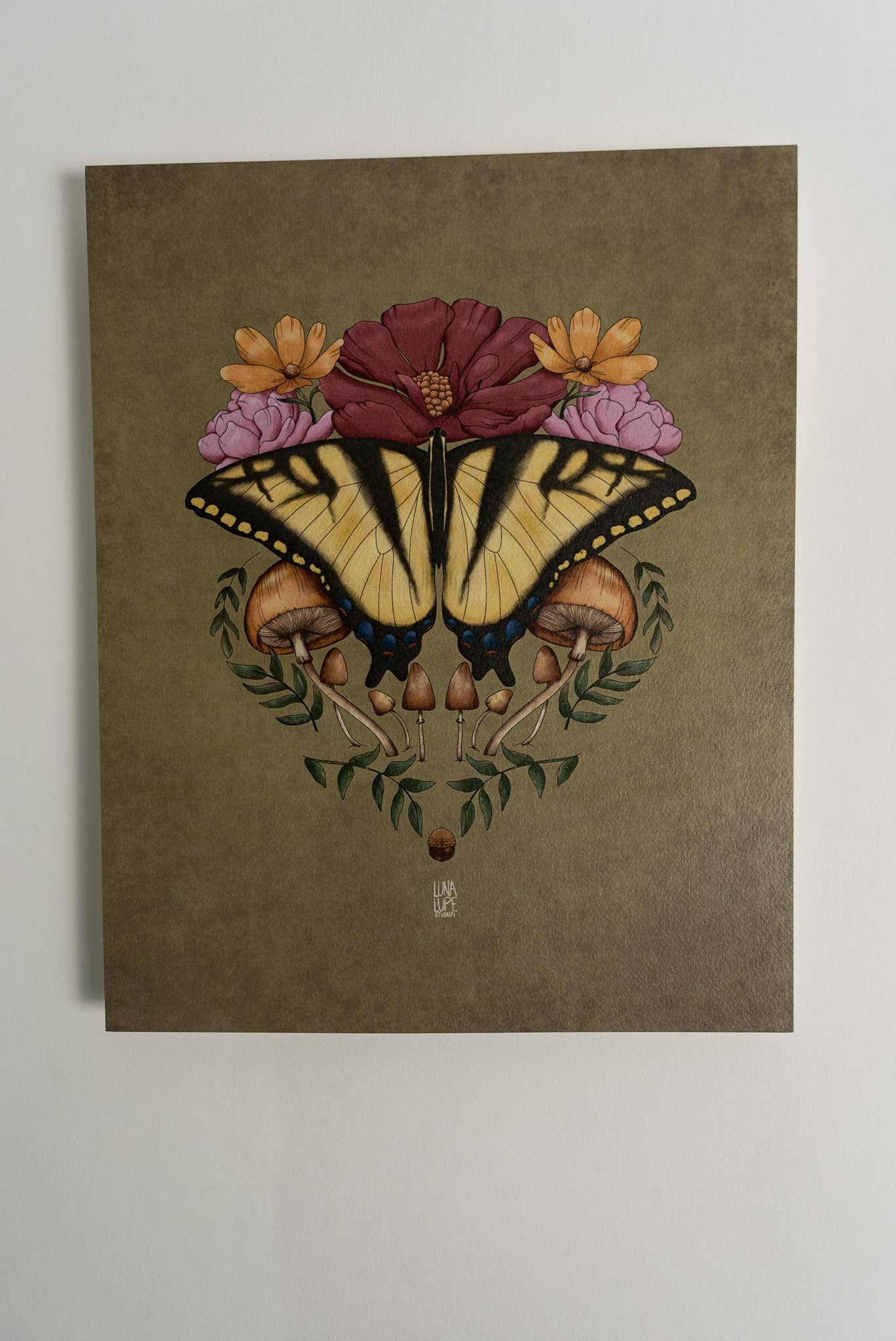 Yellow Butterfly Art Print