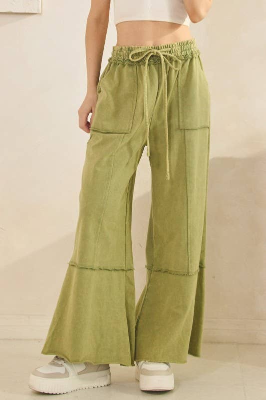 Pants- Knit Mineral Washed Terry