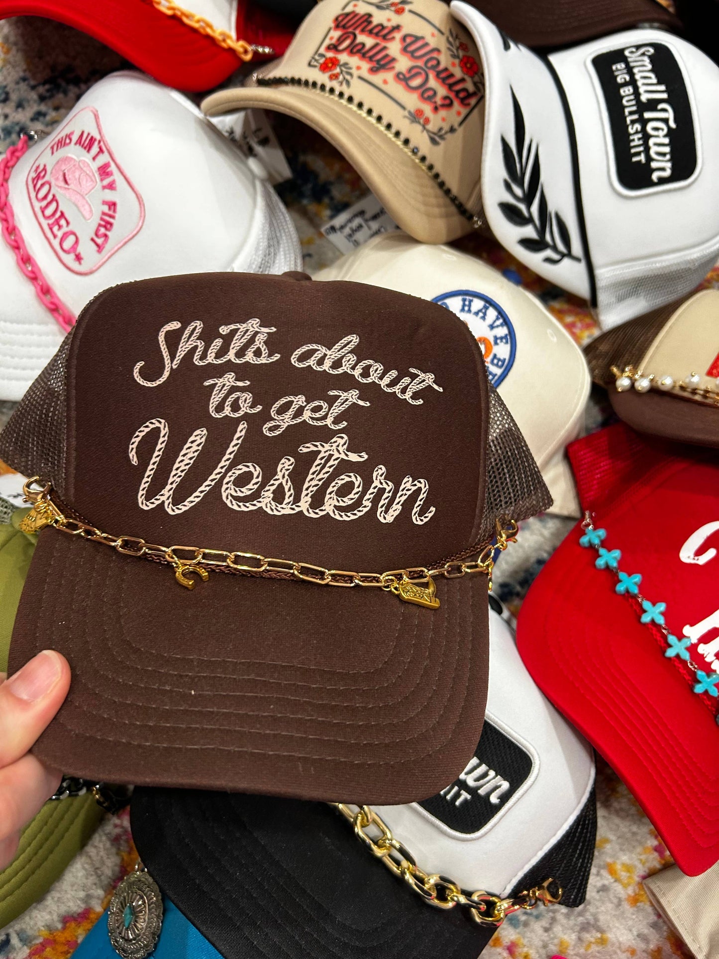Cap - Shits About To Get Western
