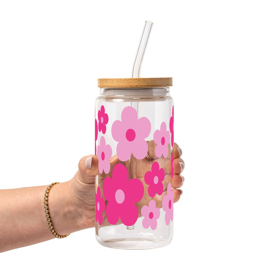 Cup- Retro Pink Daisy
