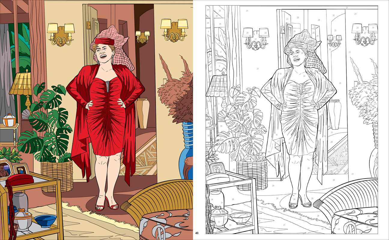 Book - Golden Girls Color-by-Number