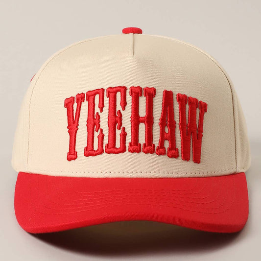 YEEHAW Two-Tone Embroidered Trucker Hat