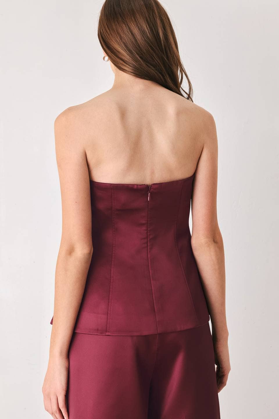 Set- Burgundy Rhinestone Tuxedo