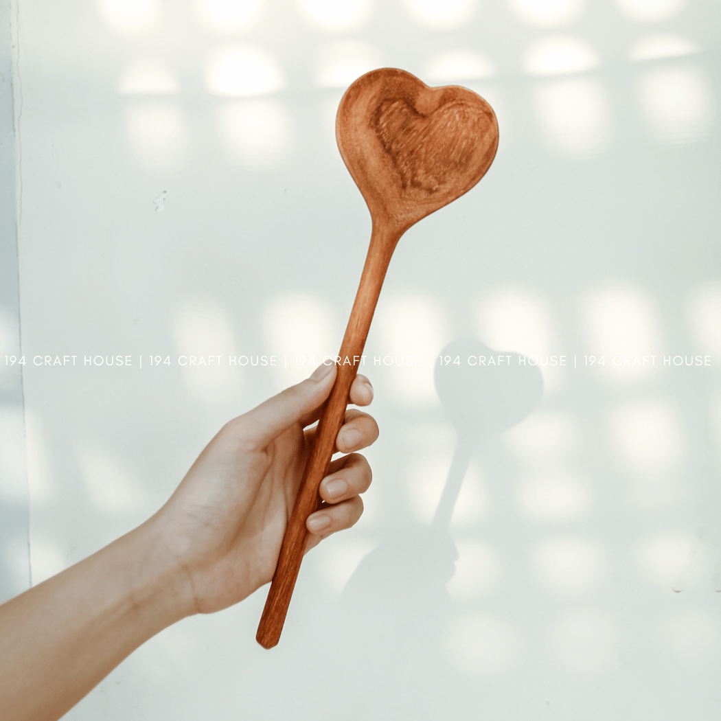 Spoon- Large Wooden Heart Shaped