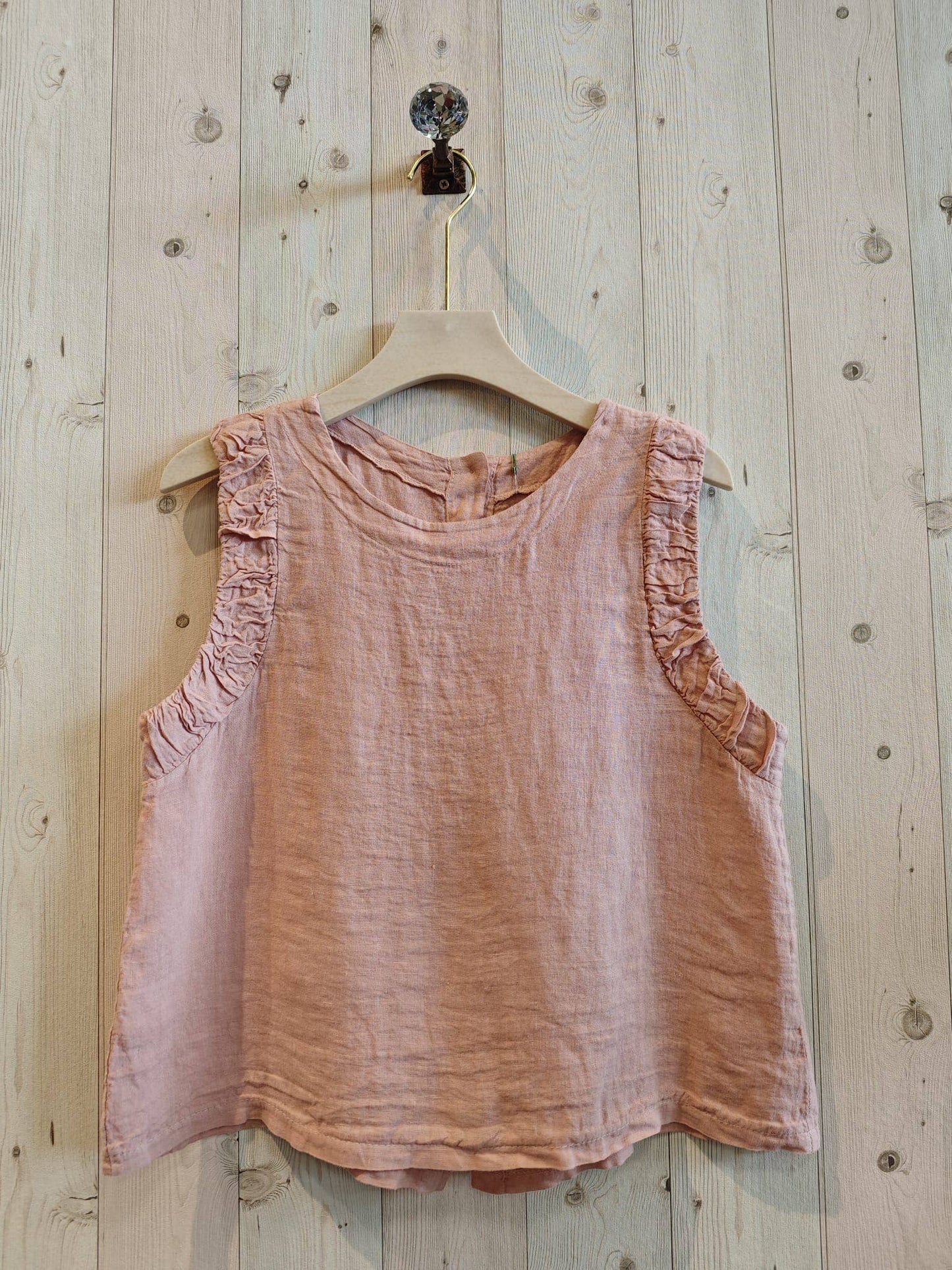 Tank - Ruffle Trim Linen