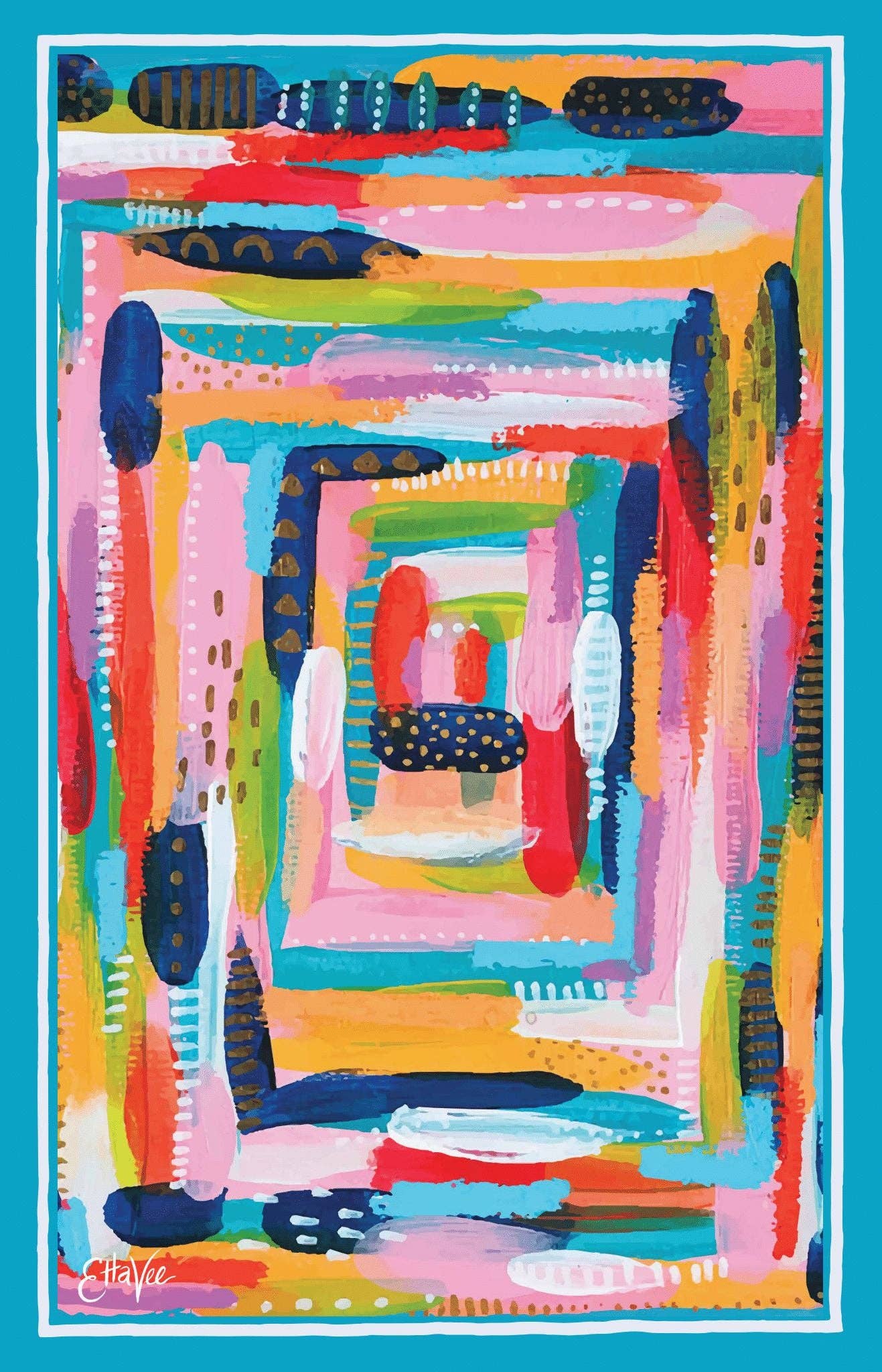 Tea Towel- Labyrinth Double