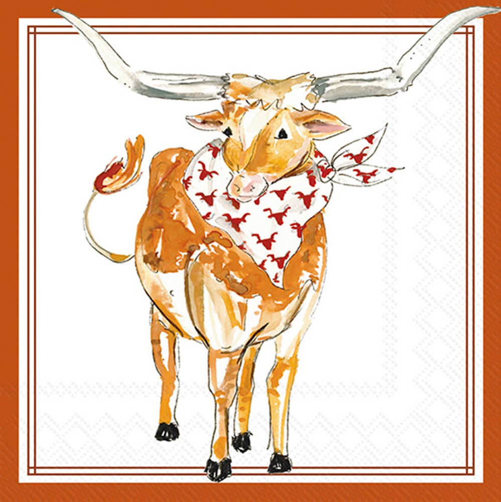 Paper Cocktail- White Longhorn Hometown Pride