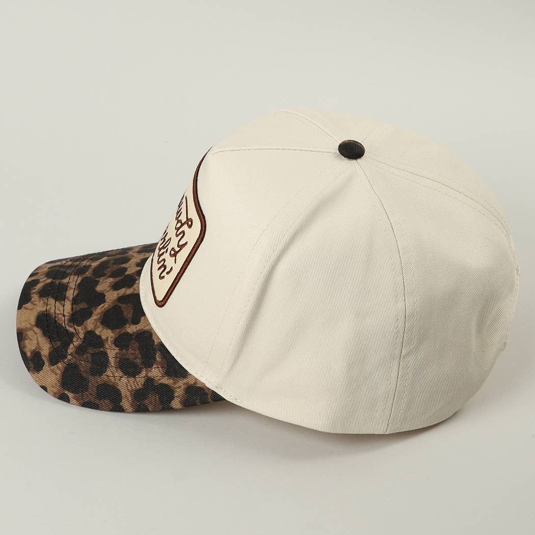 Cap - Howdy Darlin' Embroidered Leopard Brim