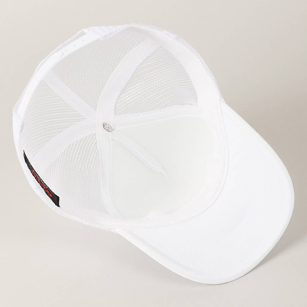 Cap - Checkered Ribbon Embroidery Patch