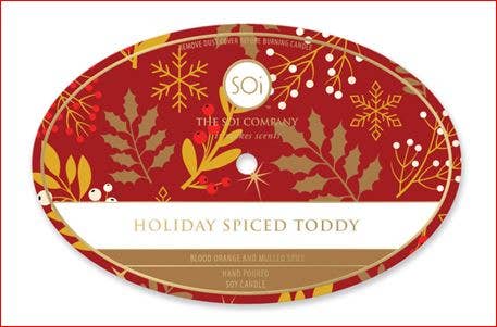 Candle - Holiday Spiced Hot Toddy Candle Copper OVAL Bowl 18oz