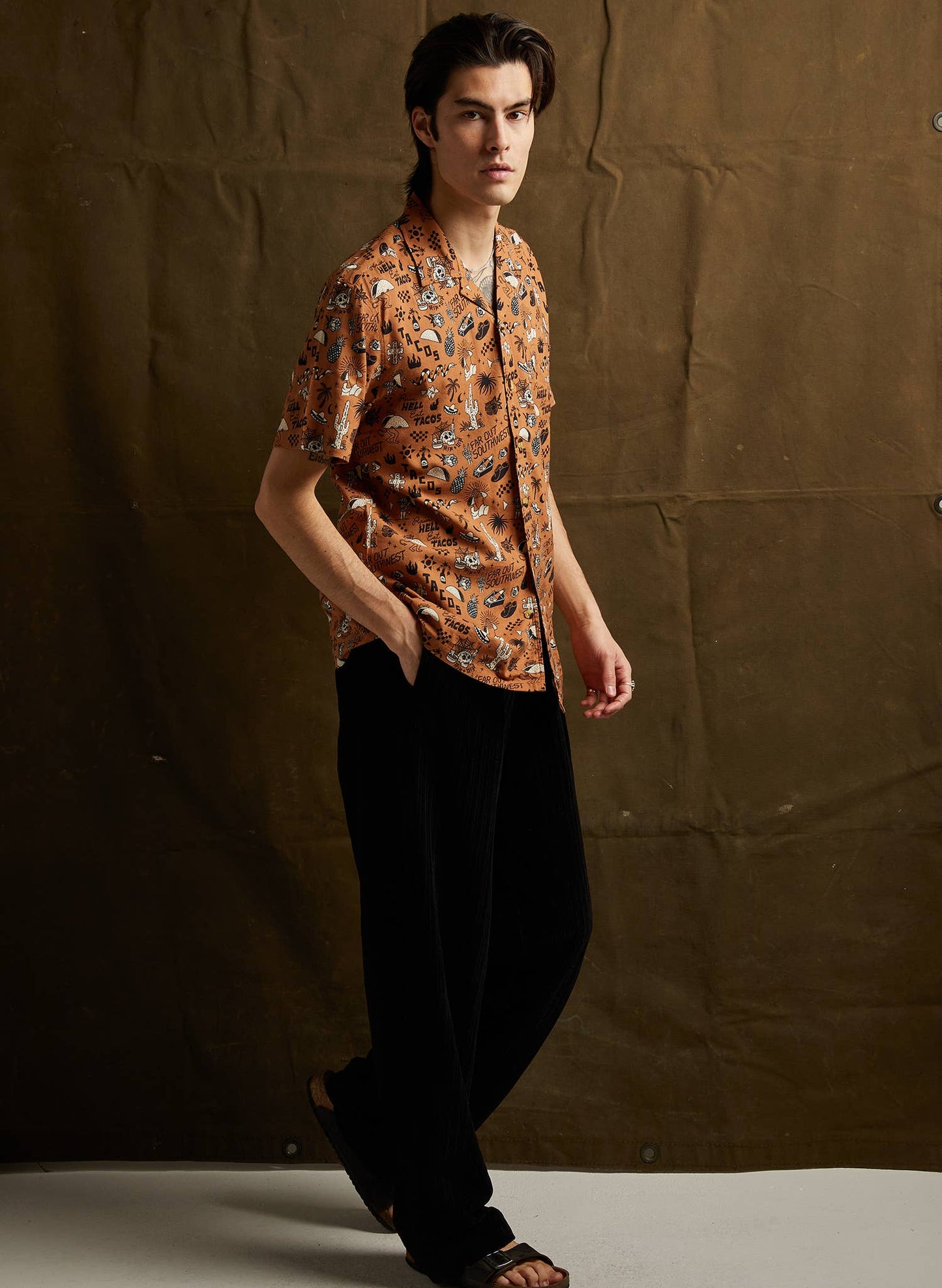 Raise Hell Eat Tacos Button Up Shirt