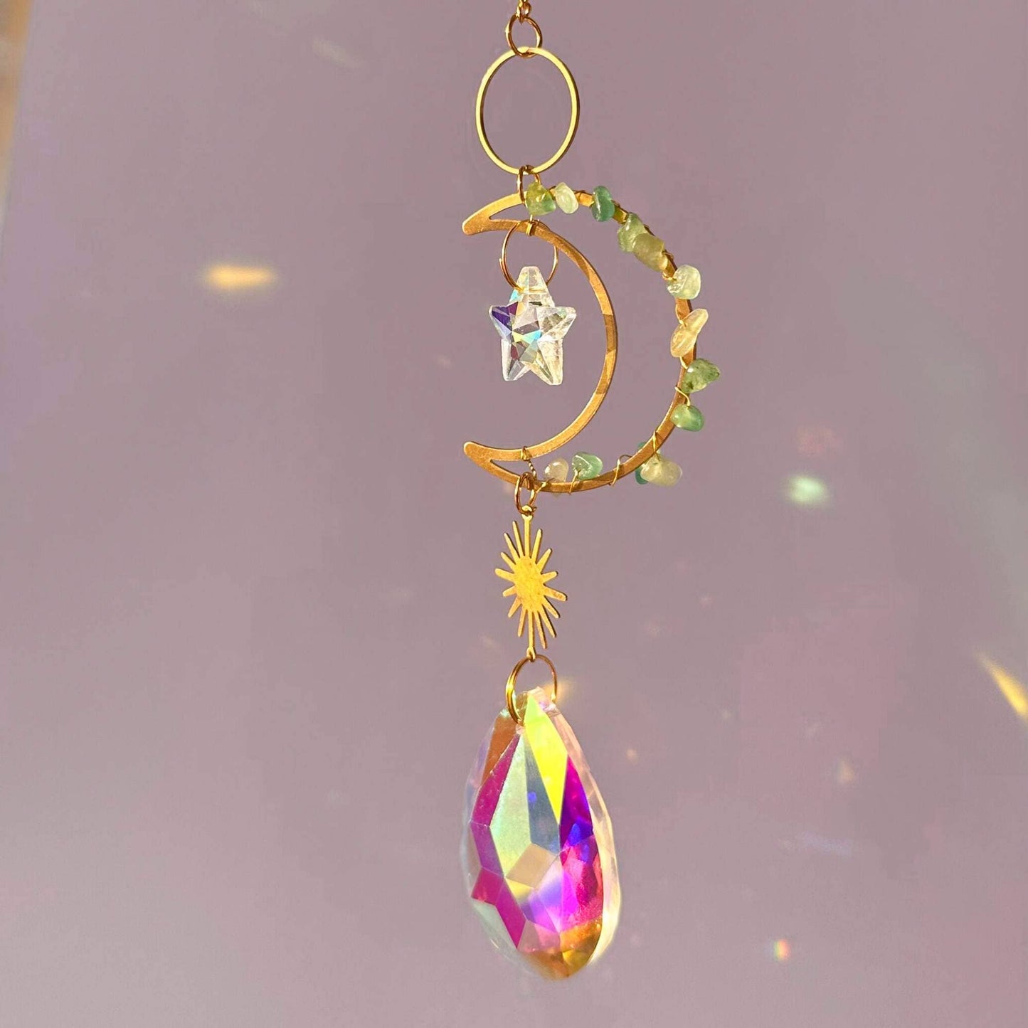 Crystal Moon Suncatcher