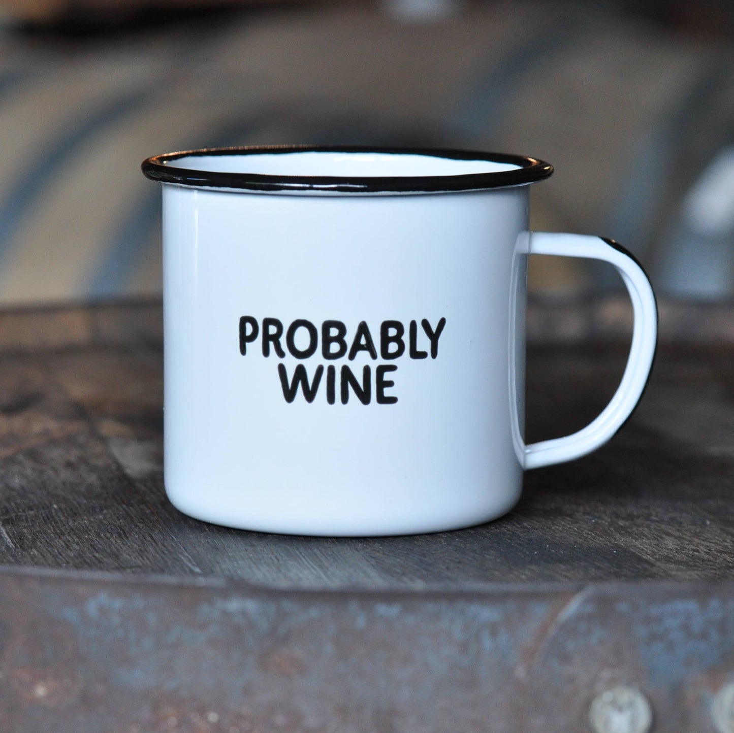 Mug - Enamel - Probably Wine