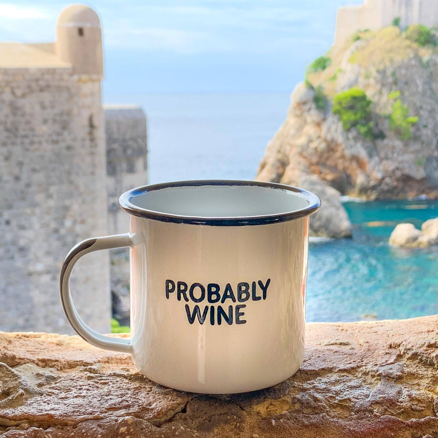 Mug - Enamel - Probably Wine