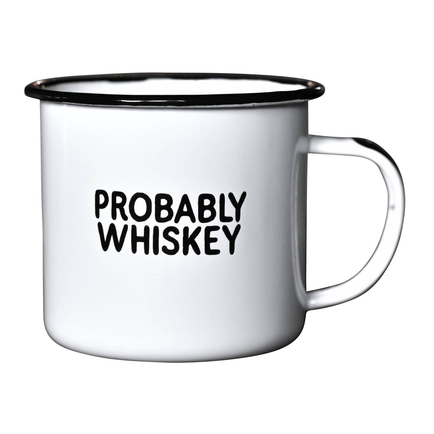 Mug - Enamel - Probably Whiskey
